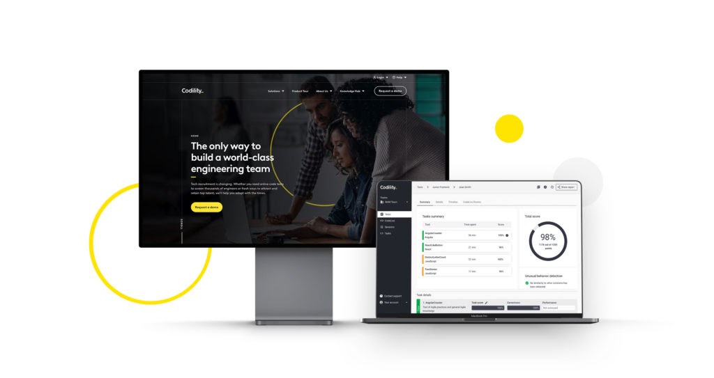 Find engineering talent with Design Tasks Screenshot of Codility's platform for assessing engineering talent