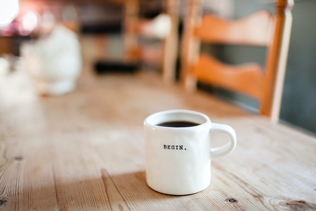 Get Started with Candidate Labs Coffee mug on table