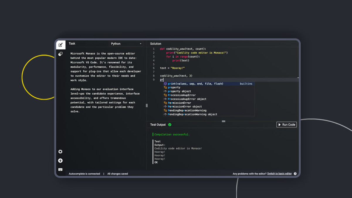 New Advanced Code Editor To Improve Your Candidate Experience New Advanced Code Editor To Improve Your Candidate Experience