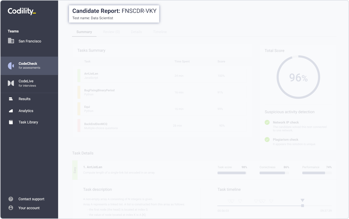 CodeCheck Anonymize PII