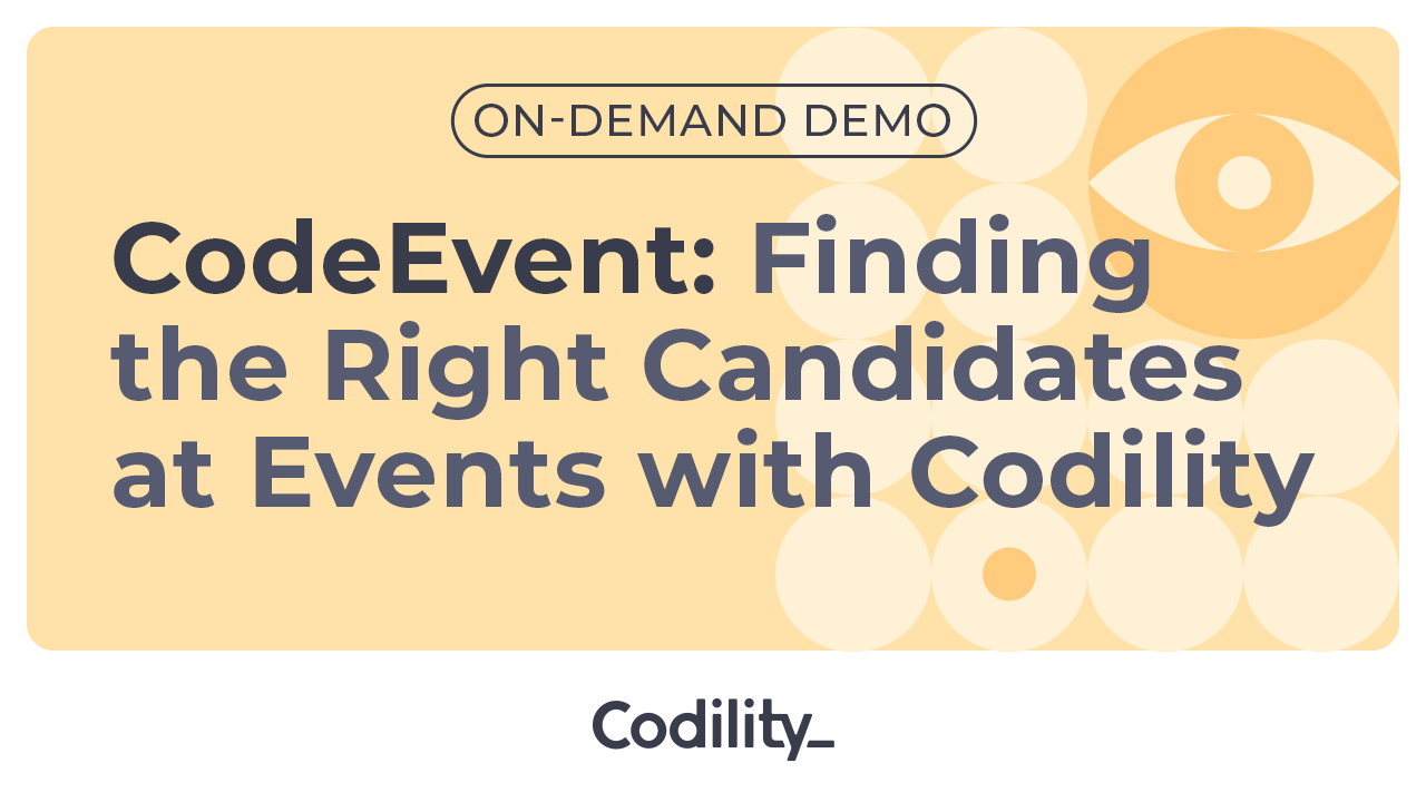 Codility CodeEvent demo how to hire junior developers