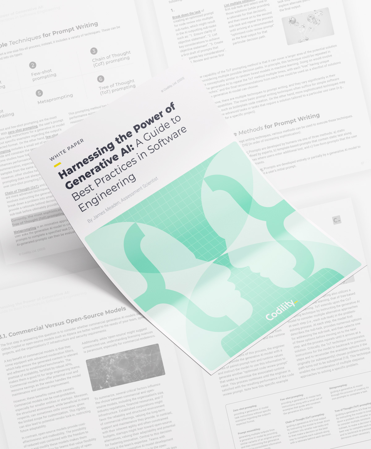 Codility AI Generative whitepaper offers evidence-based best practices and pragmatic tips for working alongside generative AI for software engineering teams.