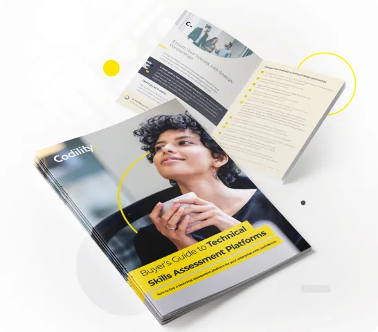 book cover with title Buyers Guide to Technical Skills Assessment Platforms