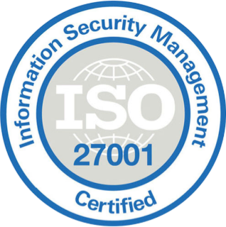 ISO 27001 Information Security Management certified