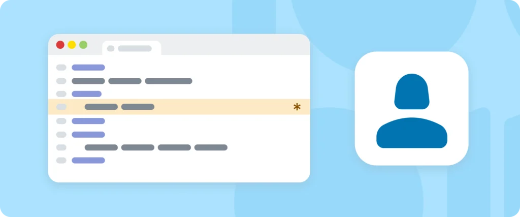 Code editor with a highlighted line beside a candidate profile