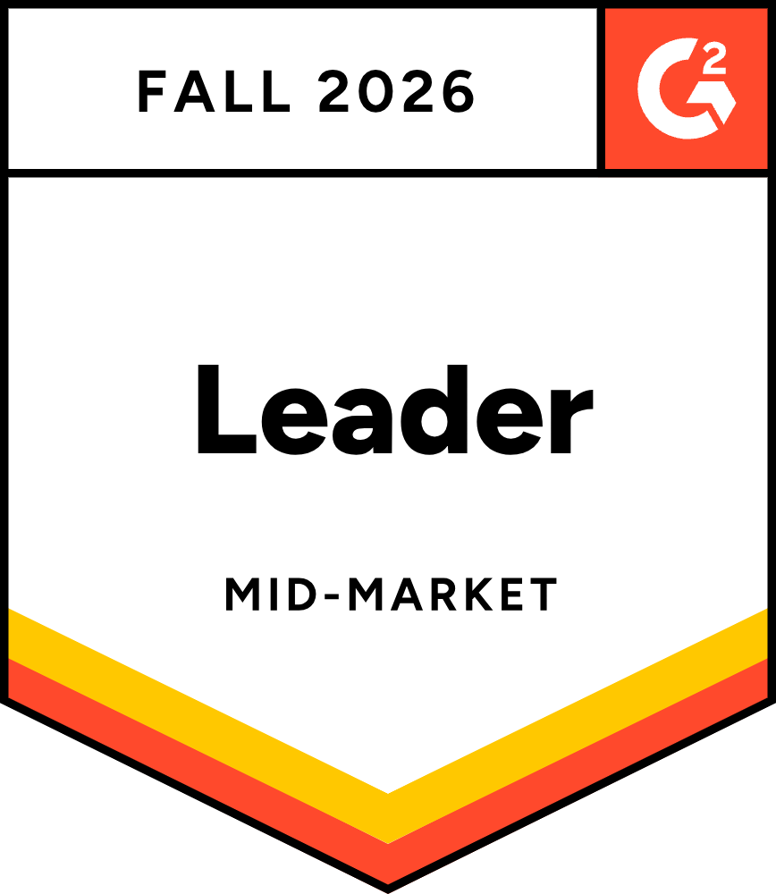 G2 Leader, Mid-Market, Fall 2026